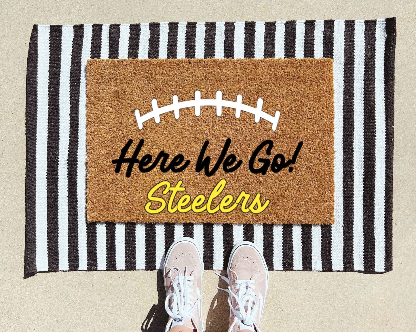 Pittsburgh Steelers "Here We Go" Doormat