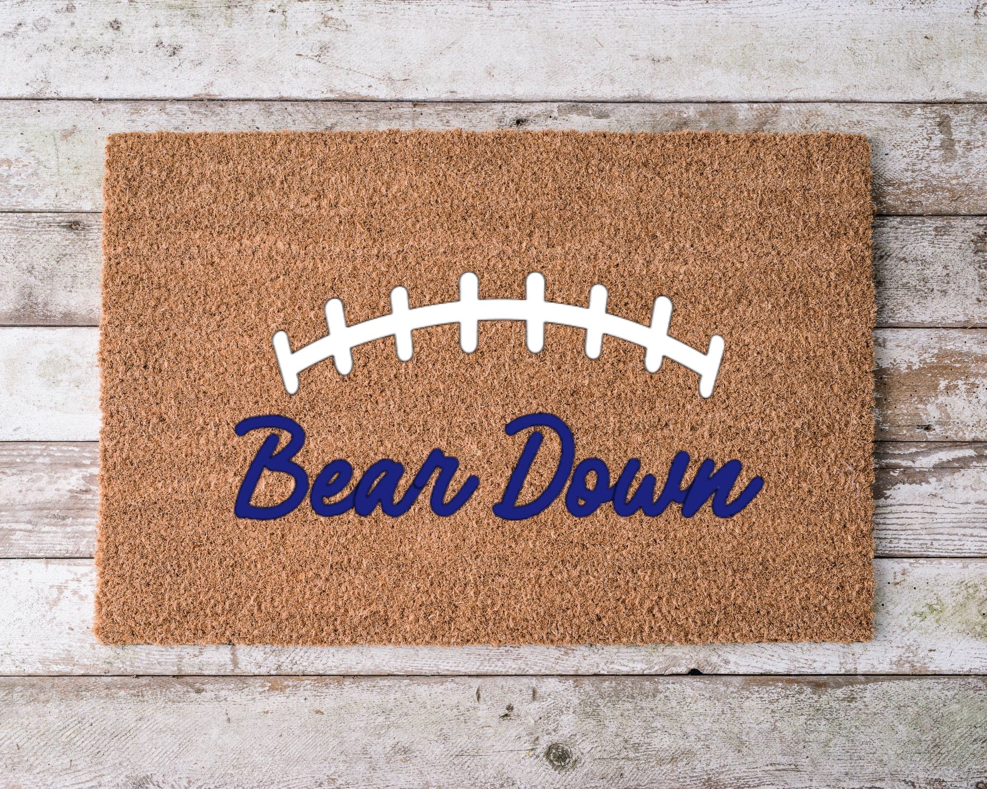 Chicago Bears Bear Down doormat – custom football fan home decor