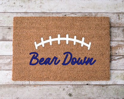 Chicago Bears Bear Down doormat – custom football fan home decor
